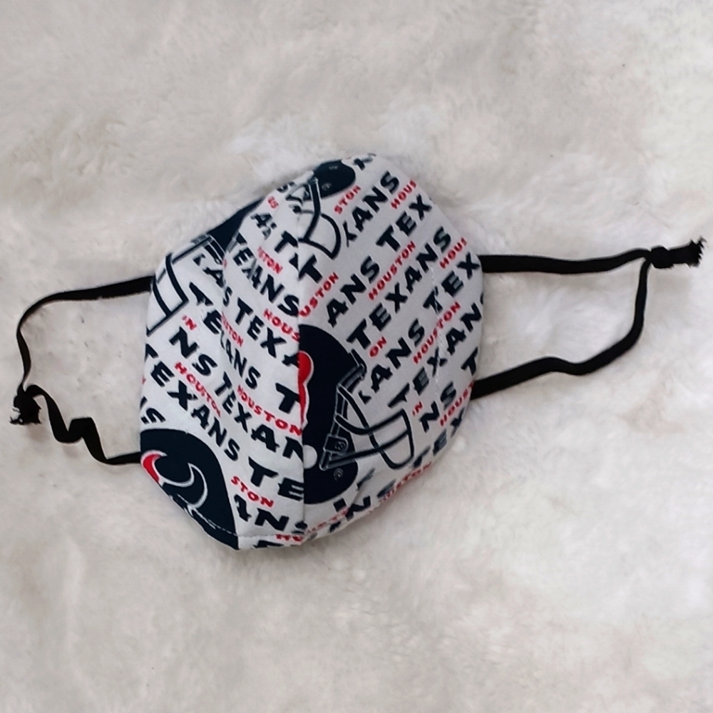 Houston Texan Adult Face Mask Handmade 1 Piece